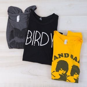 Tegan and Sara, Birdy, Band Shirt Bundle